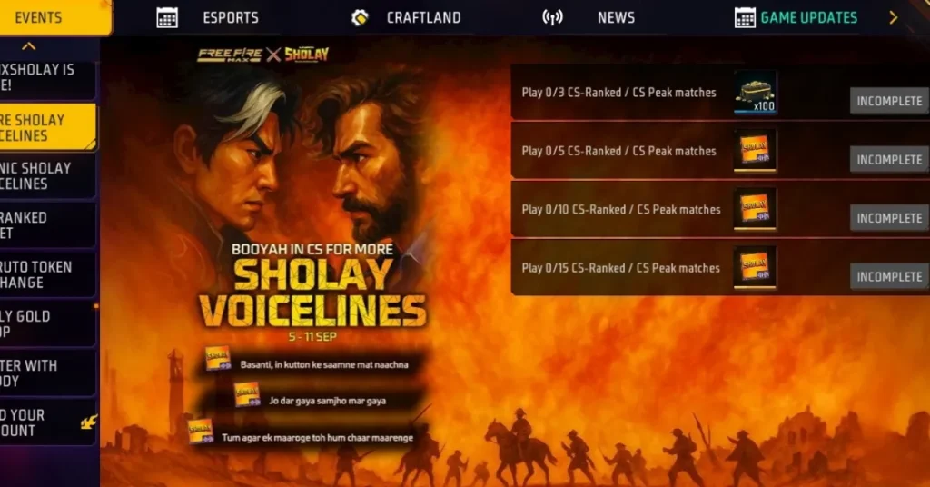 BOOYAH IN CS FOR MORE SHOLAY VOICELINES