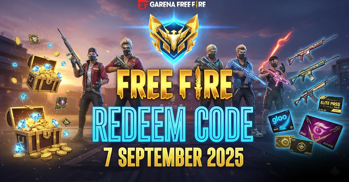 Free Fire Redeem Code 7 September 2025