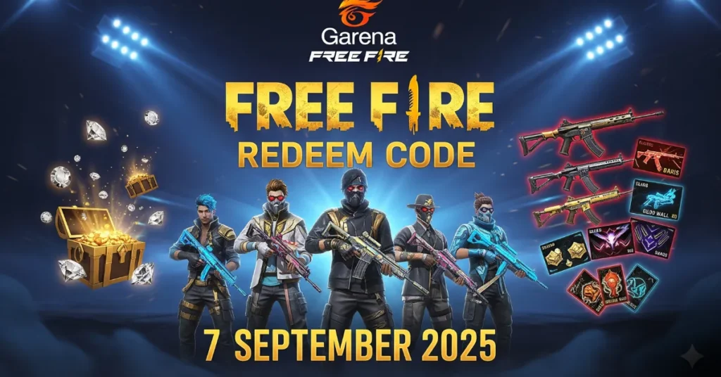 Free Fire Redeem Code 7 September 2025