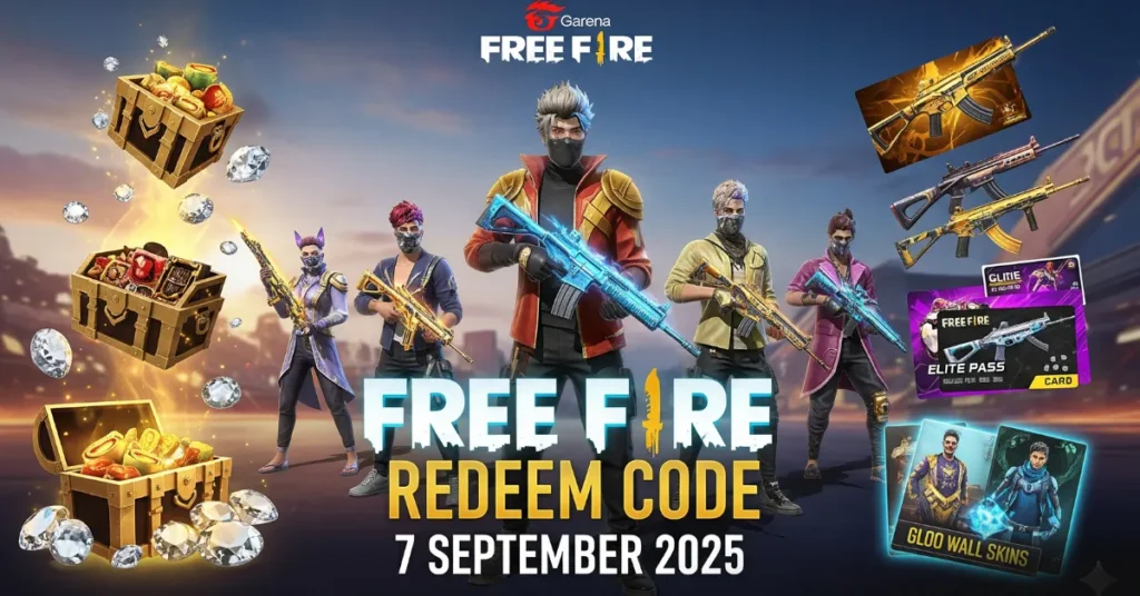 Free Fire Redeem Code 7 September 2025