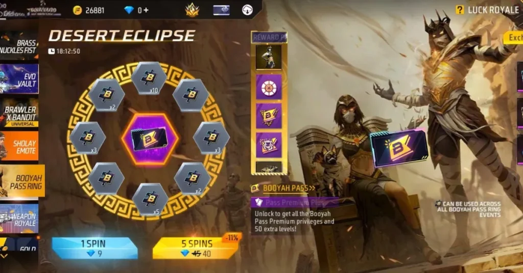 September Booyah Pass Ring Event 
