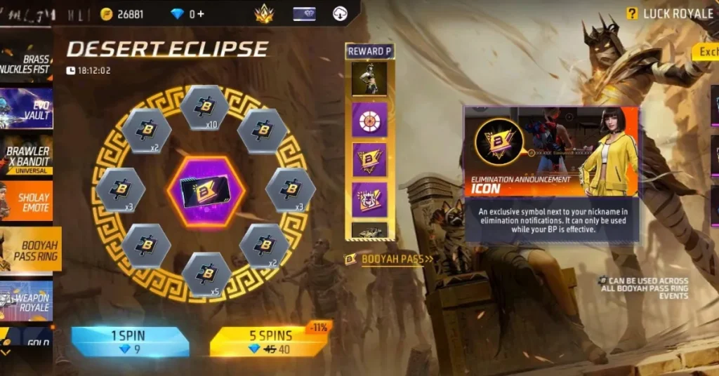 September Booyah Pass Ring Event 