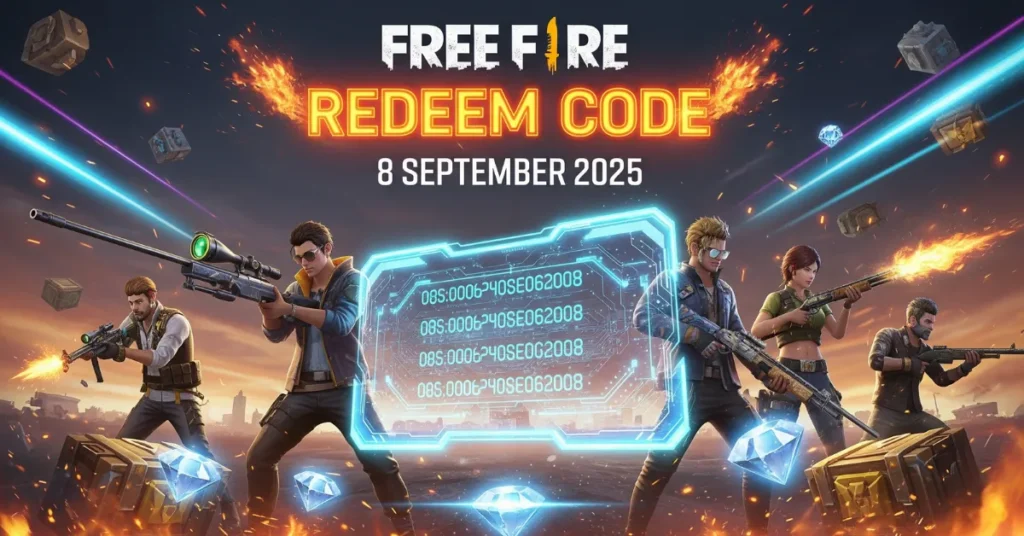 Free Fire Redeem Code 8 September 2025