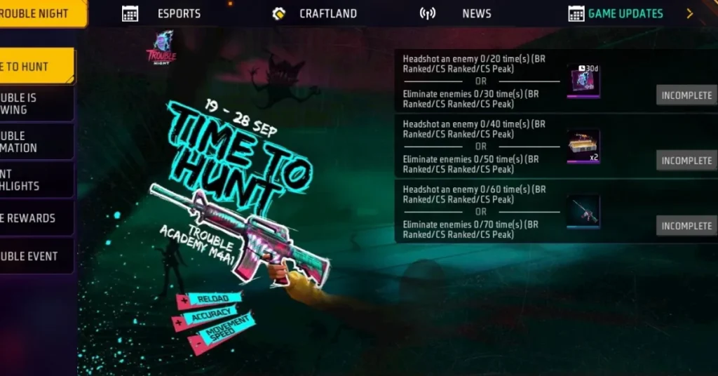 Time To Hunt Free Fire