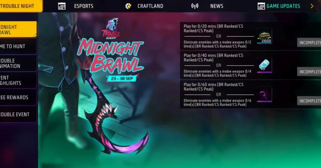 Midnight Brawl Free Fire