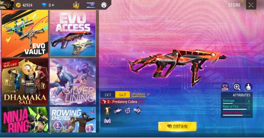 Evo Access in Free Fire