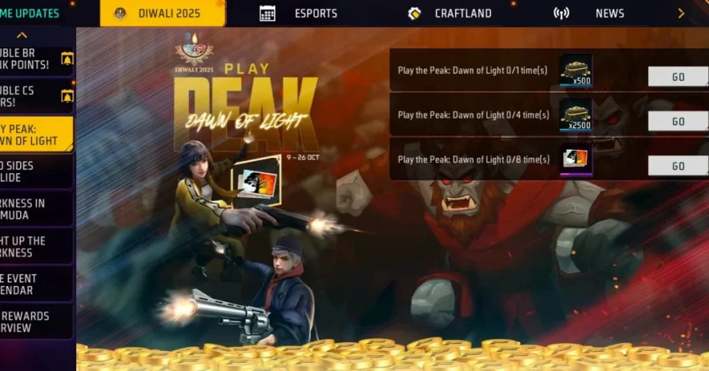 Play Peak Dawn of Light Event