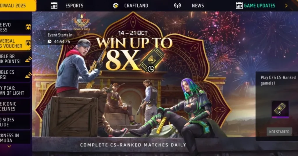 Universal Ring Voucher in Free Fire