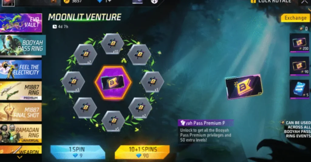 New Booyah Pass Ring Event