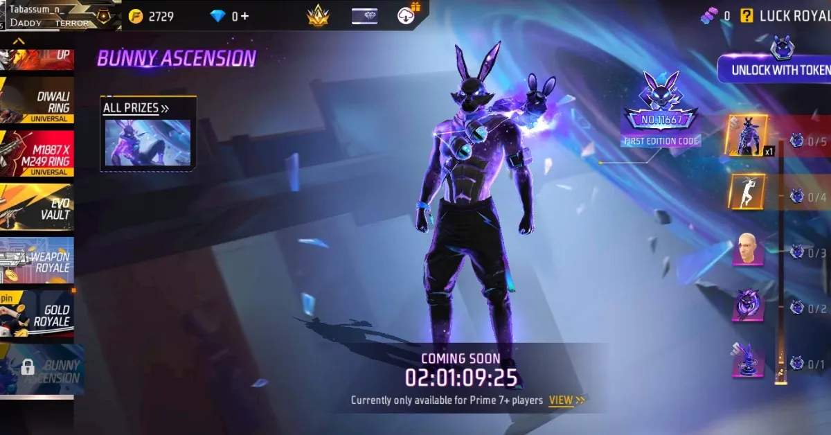 Bunny Ascension in Lucky Royale